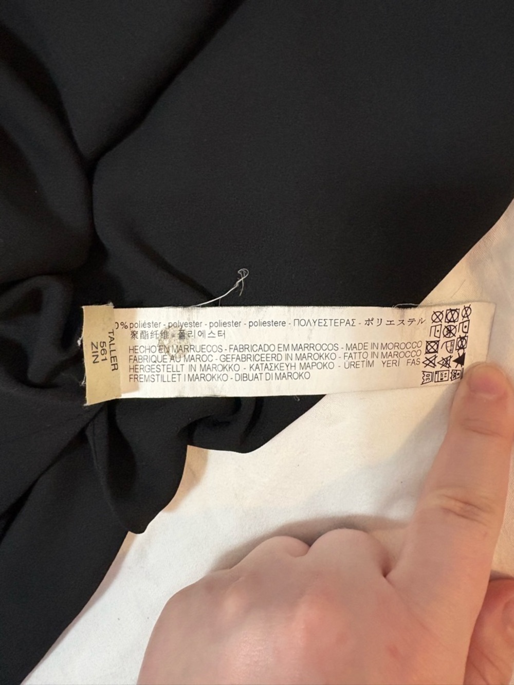 Zara Black flowy Wrap Tie-Front Blouse - Picture 4 of 4